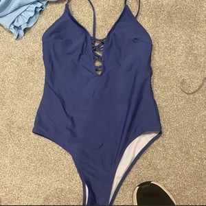 Navy one piece worn once!